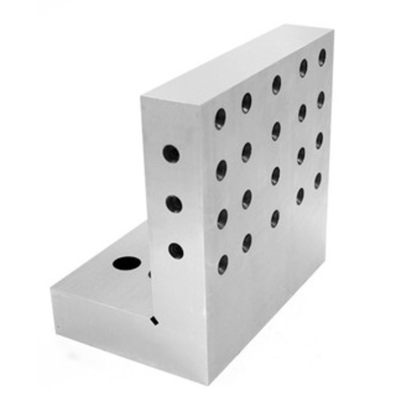 Precise 6 x 6 x 4 x 1-1/4 Steel Angle Plate with Back Holes – 3402-2664
