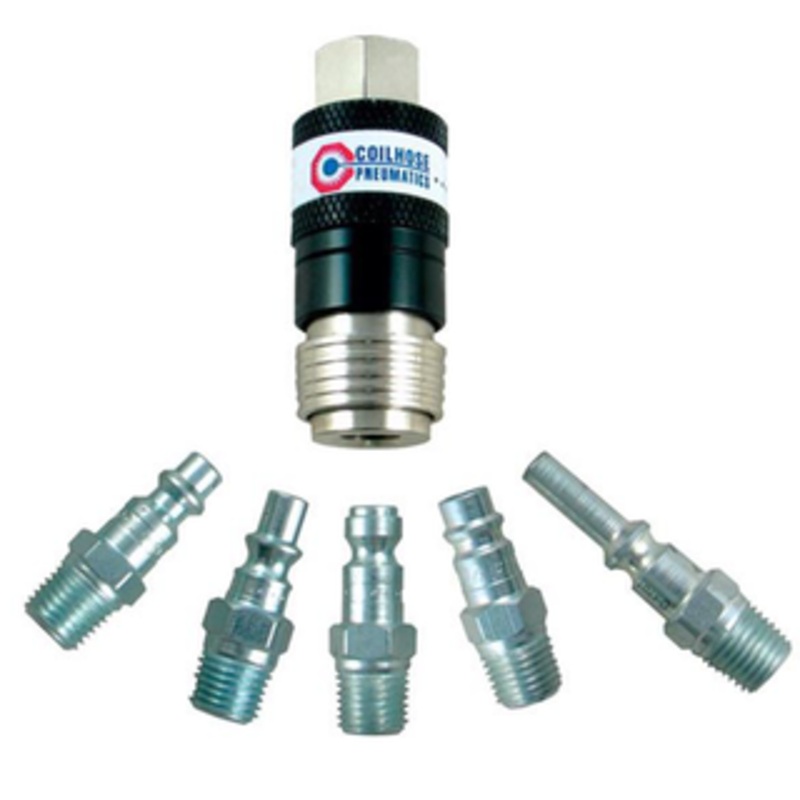 Coilhose Pneumatics 5-in-1 Automatic Safety Exhaust Couplers