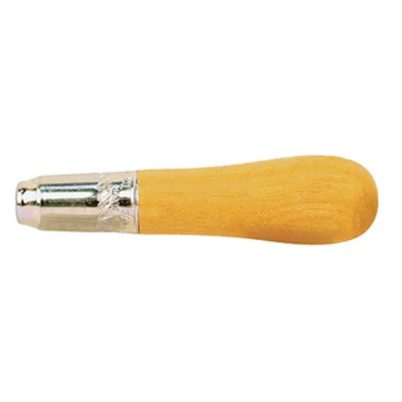 Lutz Long Ferrule Wood File Handle – For File Sizes 3 thru 6, 1 Diameter, 4 Length – 85482900111