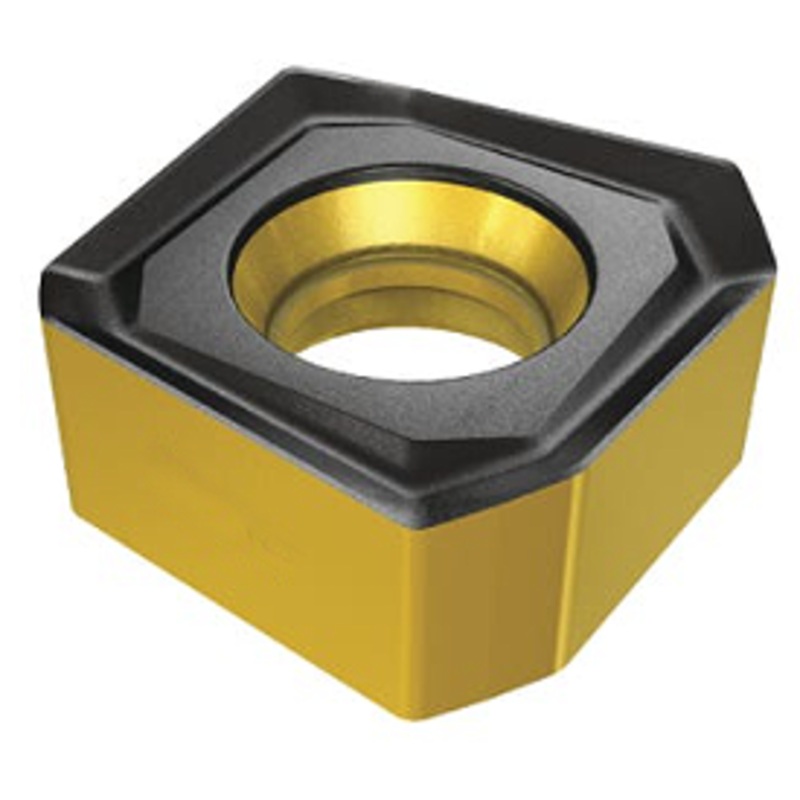 Terra Carbide Square Indexable Carbide Milling Insert, 20 Relief Angle, 1/2 I.C., 1/8 Thick – SEC422 APC5