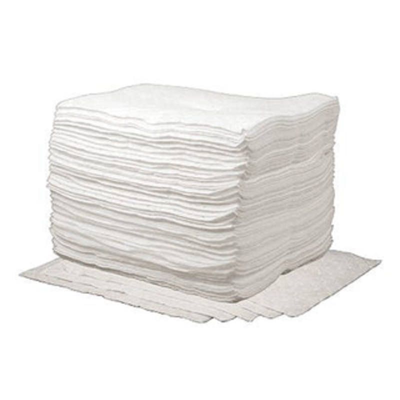 Precise 15 x 18 Oil Only Medium Weight Absorbent Pads, 100 Pads per Box – WPB100M
