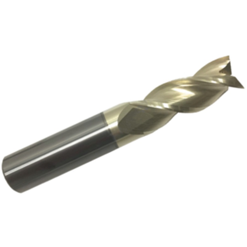 Rushmore 3 Flute End Mill ZrN Coated For Aluminum, 5/8 Size & Dia