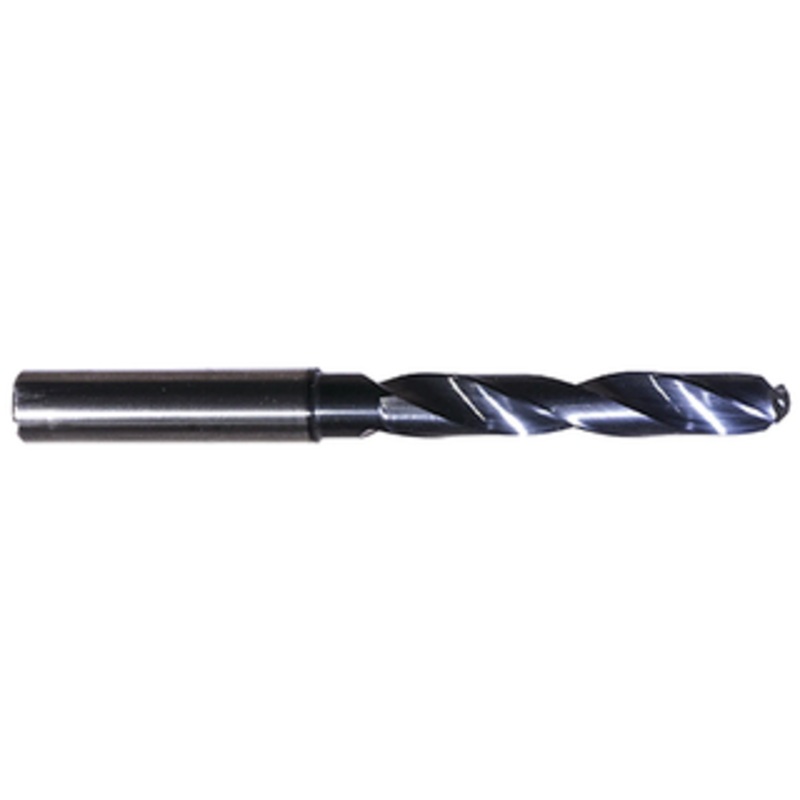 Rushmore USA Solid Carbide AlTiN 8XD Coolant Thru Drill, 1/4, E, 6.35mm Size, 0.25 Decimal Size, 0.315 Shank Diameter 2.992 Flute Length, 4.48 Overall Length