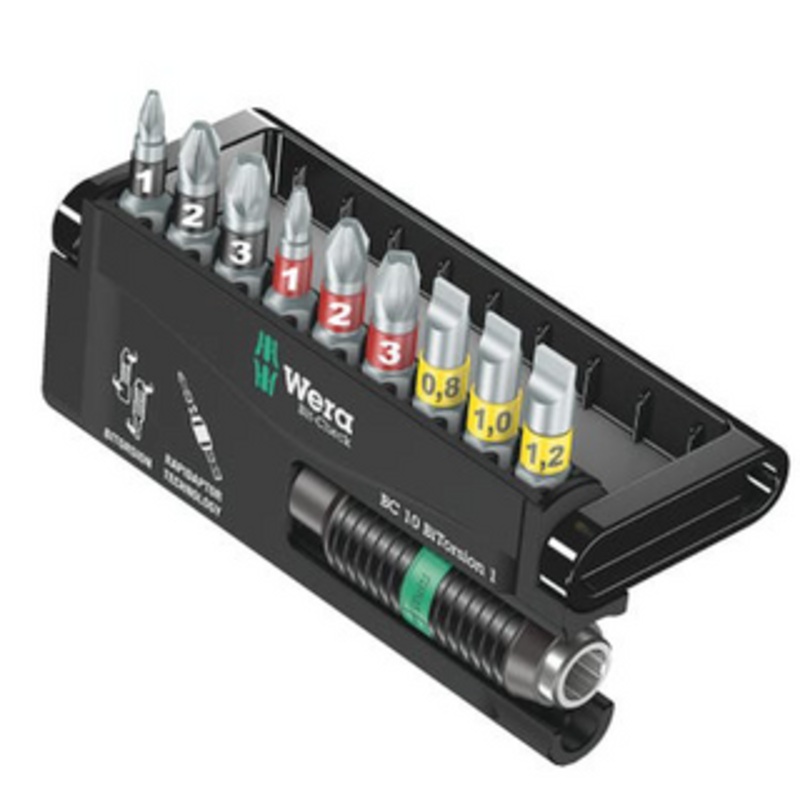 Wera Bit-Check Quick Release Holder 10 Piece Set – 05056374001