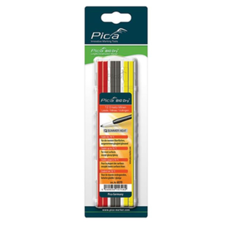 Pica Big Dry Solid Lead Tip Graphite Refill Pack – 6070/SB