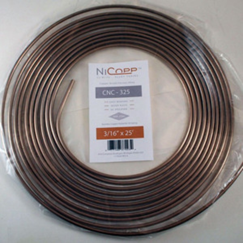 AGS 3/16 x 25 ft. NiCopp Brake Line Tubing Coil – AKCNC-325