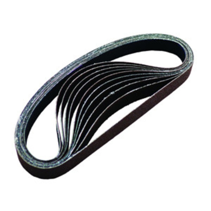 Astro Pneumatic 100 Grit 1/2 x 18 Sanding Belt – 10pc – AO3037100G