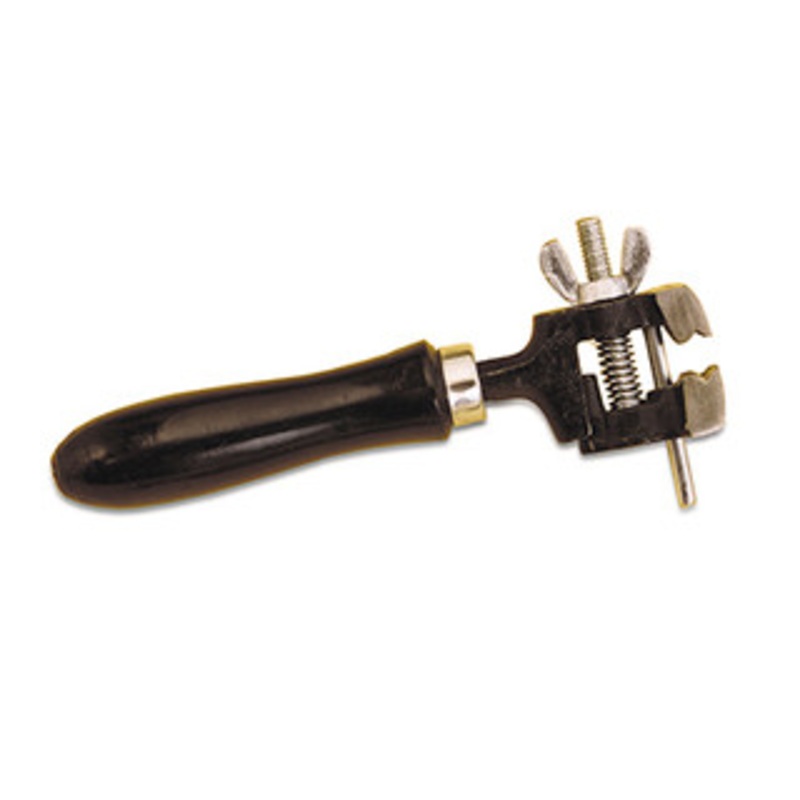 Grobet USA Hand Vise with Wood Handle, 6-1/4 OAL – 58.130
