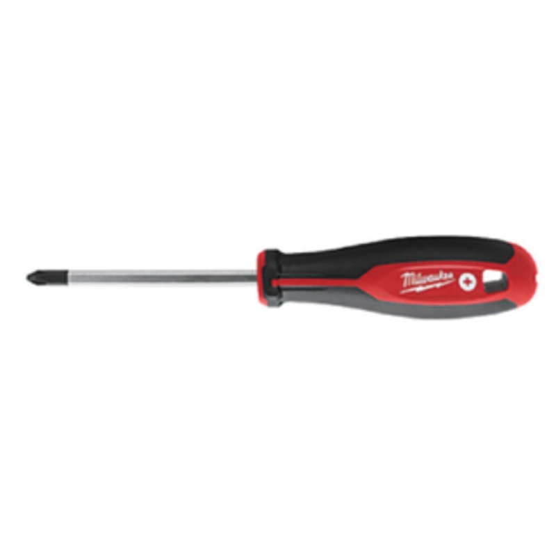 Milwaukee Phillips #2 Point Size x 4 Blade Length Screwdriver, 8 Overall Length – 48-22-2012