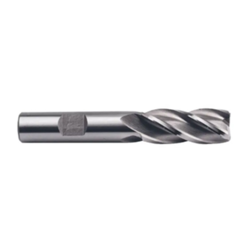 Precise M42 8% Cobalt 4 Flute Single End Mill, 5/8 Size, 5/8 Shank Diameter, 1-5/8 Length of Cut, 3-3/4 Overall Length