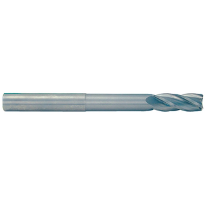 Rushmore USA 4 Flute Long Reach Undercut Shank Solid Carbide Single End Mill, 5/16 Size & Shank Diameter, 1-1/2 Length of Cut, 2-13/16 Neck Length, 6 Overall Length