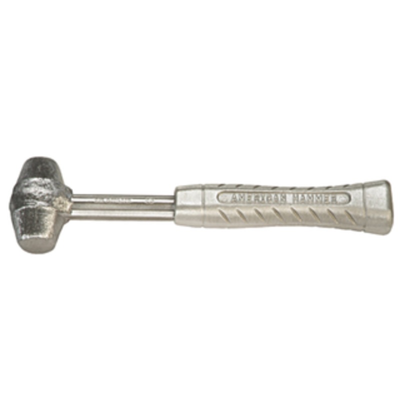 American Hammer Lead Alloy Head Tapered Hammer, 1-1/2 Face Diameter, 2 lbs. Head Weight, 12 Handle Length – AM2LNAG