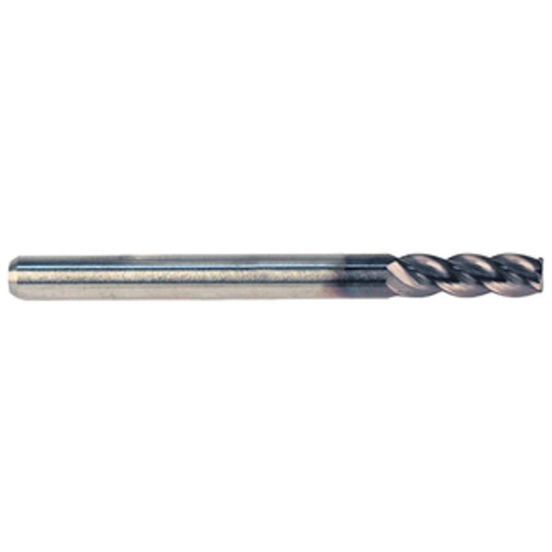 M.A. Ford 4 Flute ALtima Coated Carbide Single End Mill, 3/16 Size &  Shank Diameter, 7/16 Length of Cut, 2 Overall Length