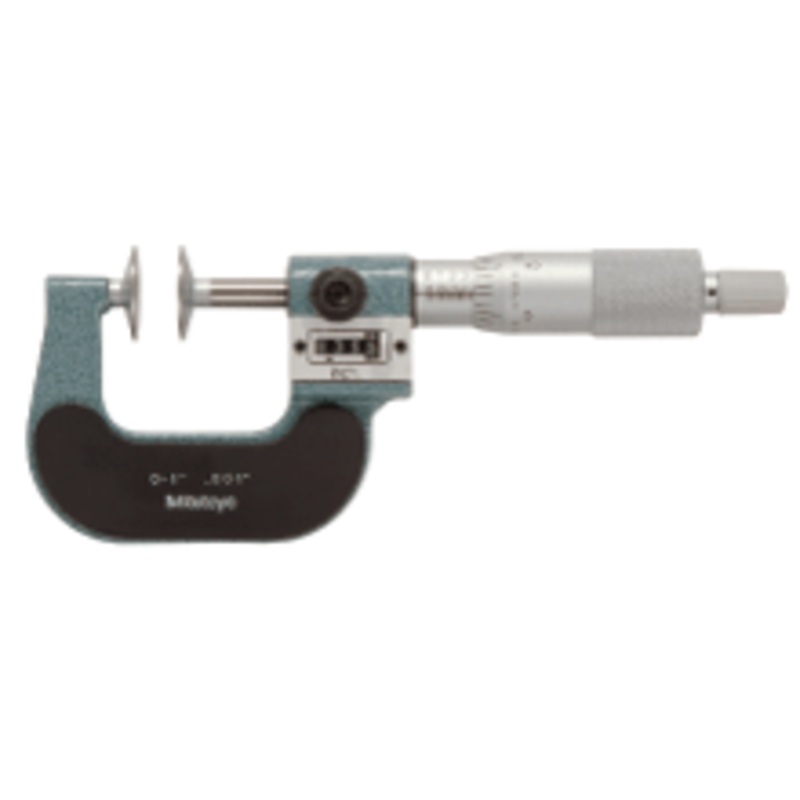Mitutoyo Disk Micrometer, Mechanical, 0-25mm – 223-101