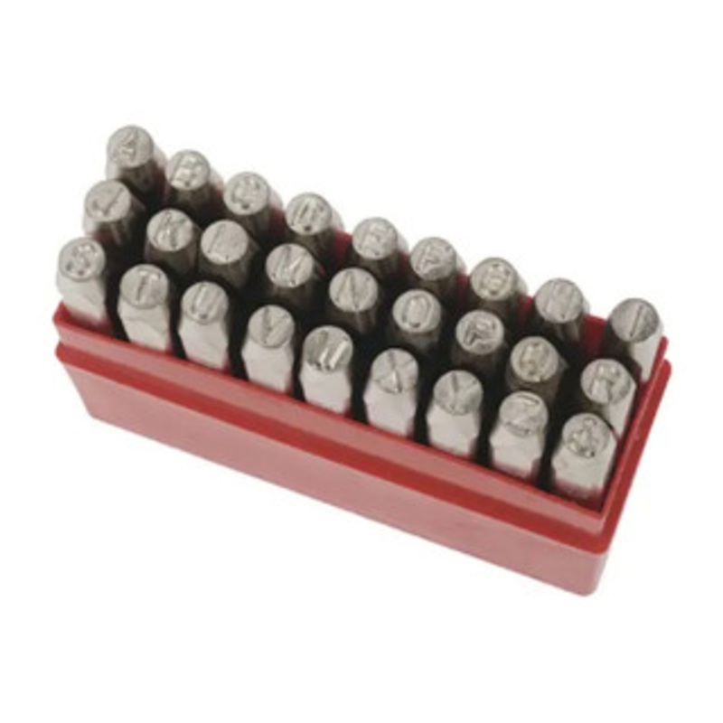 Pryor Premium Grade Reverse Hand Stamp Letter Set, 1/16 Character Size