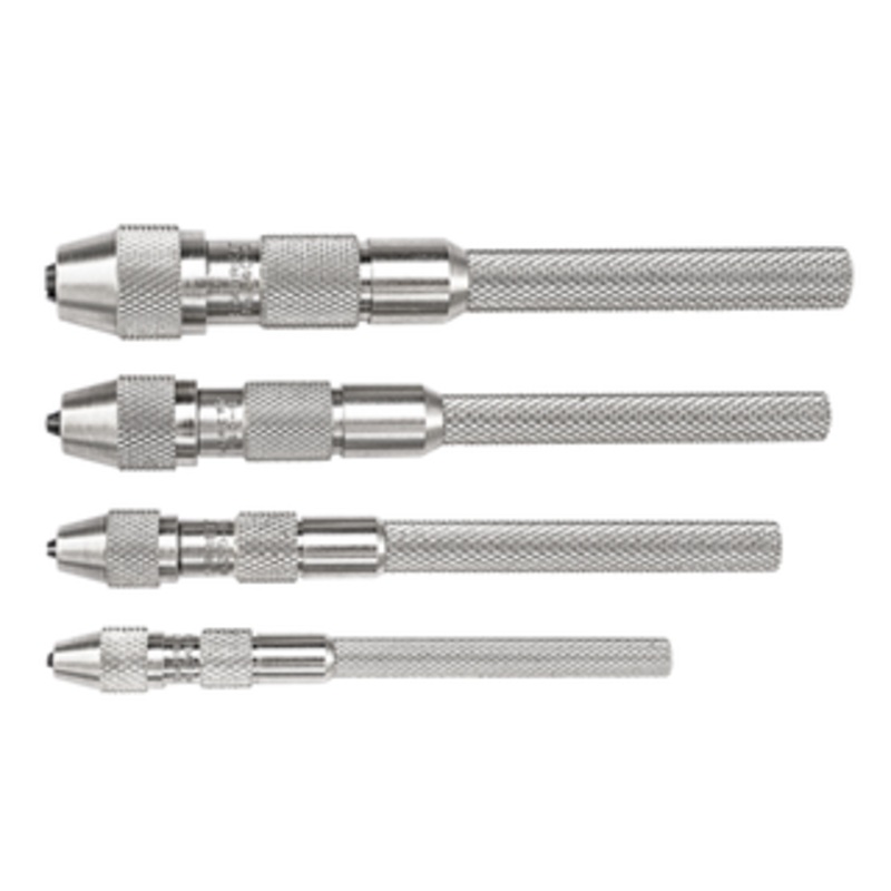 Starrett 4 Piece Pin Vise Set, .010 – .200 Range – S240Z