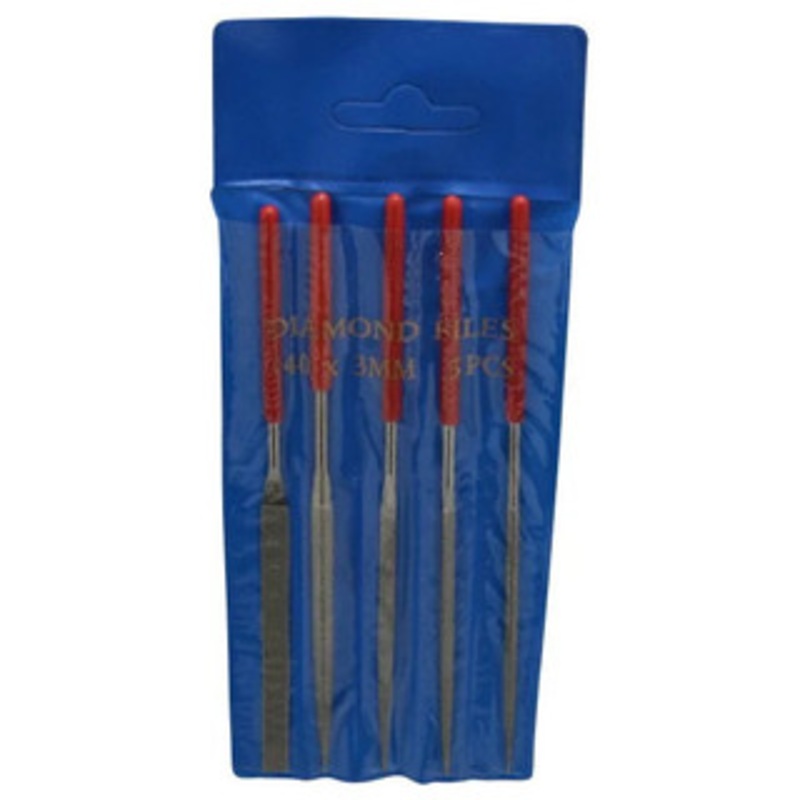 Value Collection Micro Diamond Pattern File Set, 5 pc. Production Grade, Medium Cut – 55-531-8