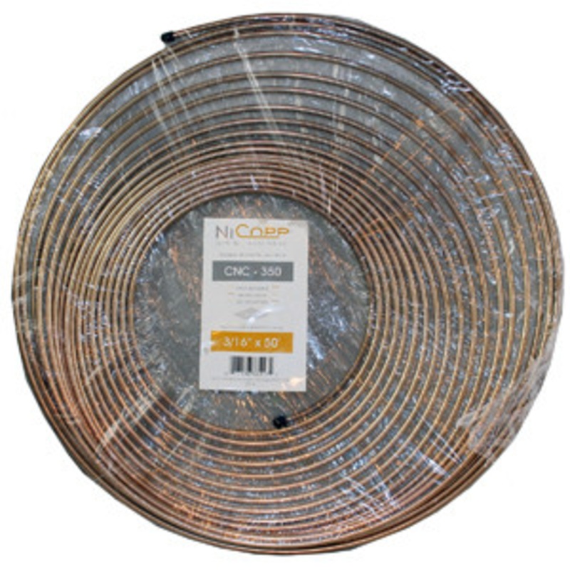 AGS 3/16 x 50 ft. NiCopp Brake Line Tubing Coil – AKCNC-350