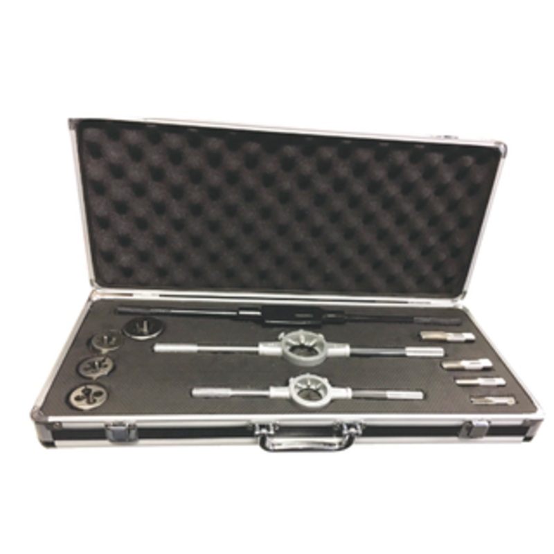 Precise 11 Piece High Speed Steel NPT Tap & Die Set