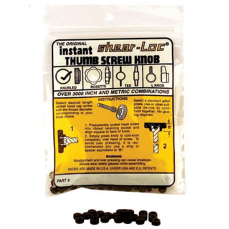 Shear-Loc Thumb Screw Knobs