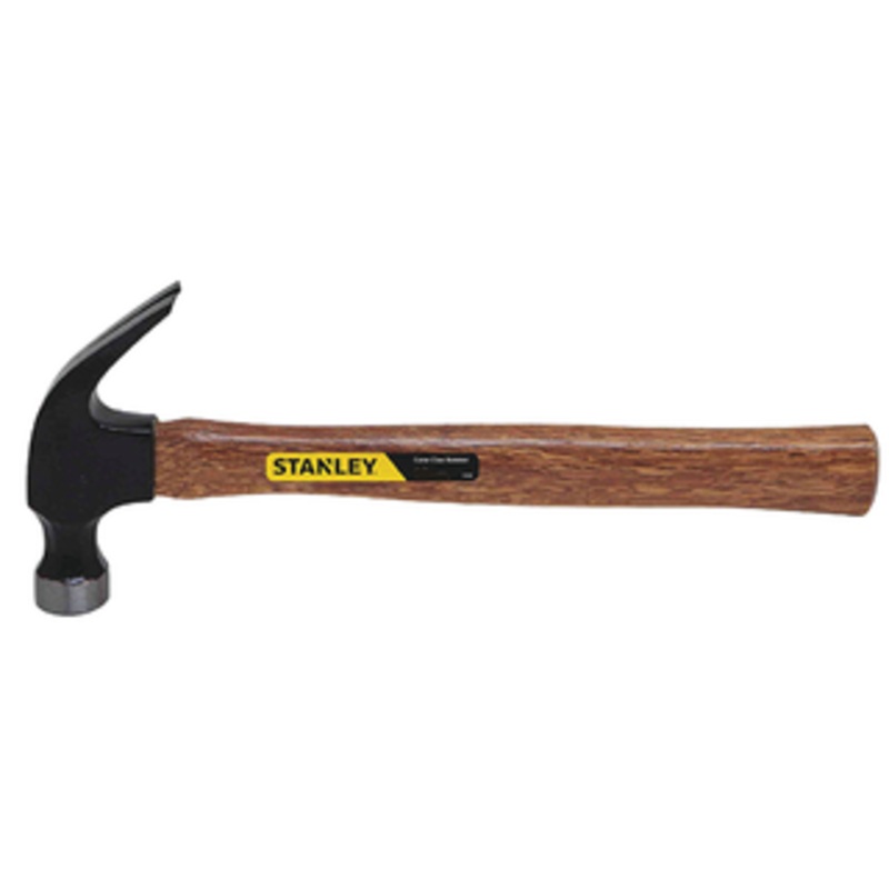 Stanley Hickory Handle Curve Claw Nailing Hammer, 7 oz. Head Weight – 51-613