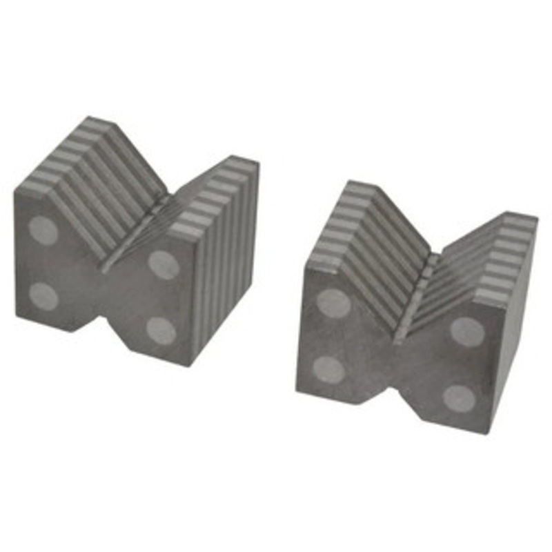 Value Collection 90 Angle Aluminum Magnetic V-Block Set, Matched Pair, 2 x 2-3/8 x 1-7/8 – 99-942-5