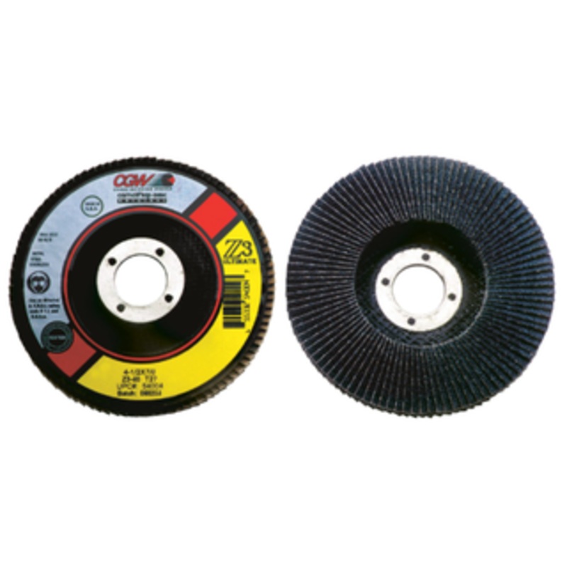 CGW Flap Disc Z3 Zirconia, 4-1/2 Diameter, Hole 7/8, 60  Grit