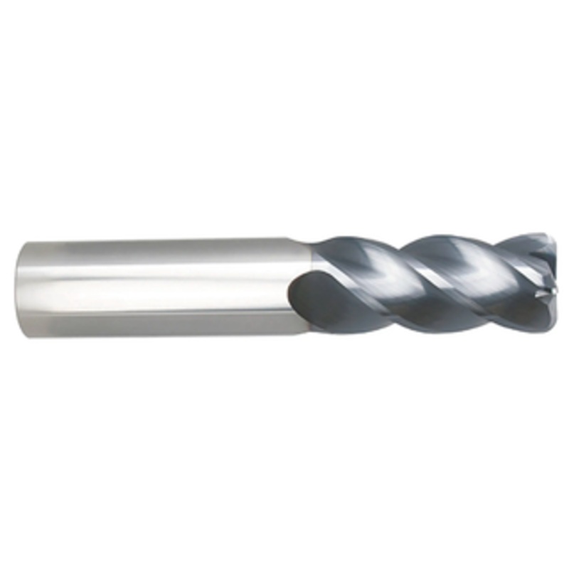 Niagara Cutter 4 Flute Stabilizer AlTiN Coated Carbide Single End Mill, 1 Size & Shank Diameter, 2 Length of Cut, .060 Corner Radius 5 Overall Length