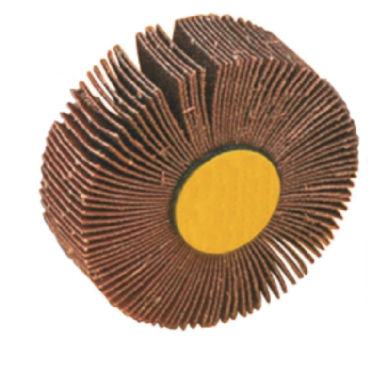 Precise Aluminum Oxide Abrasive Mounted Flap Wheel, 3 Diameter, 2 Face Width, 80 Grit