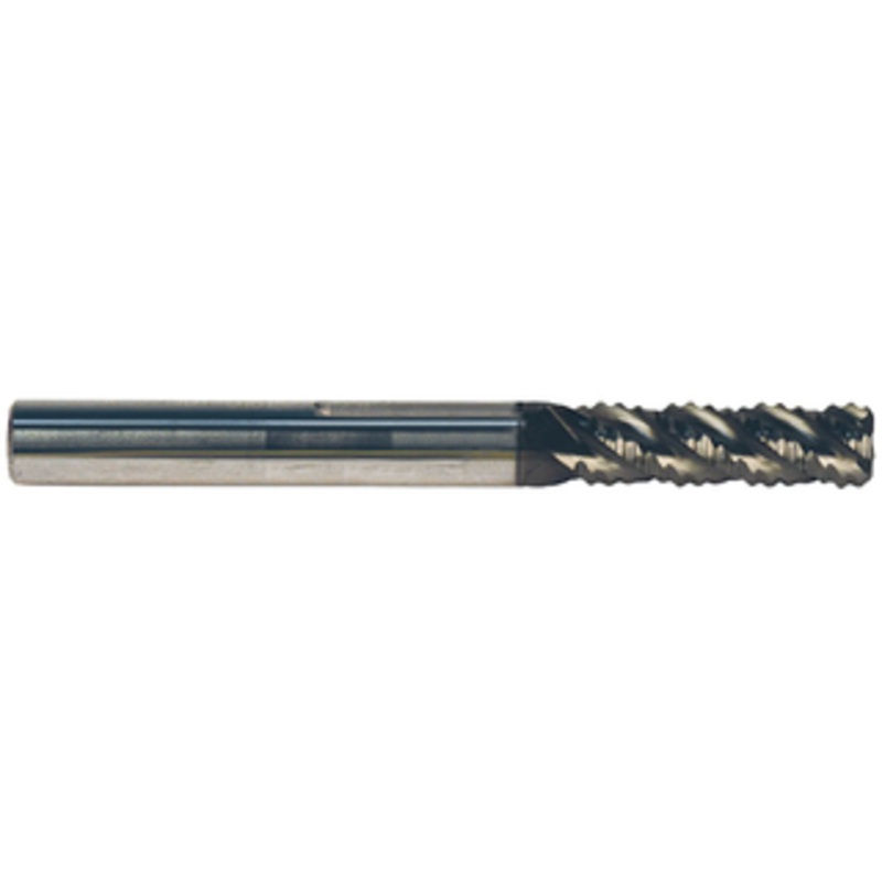 PROMAX Tools 4 Flute Solid Carbide nACRo Coated Roughing End Mill, 5/8 Size & Shank Diameter, 1-1/4 Length of Cut, 0.060 Corner Radius, 3-1/2 Overall Length