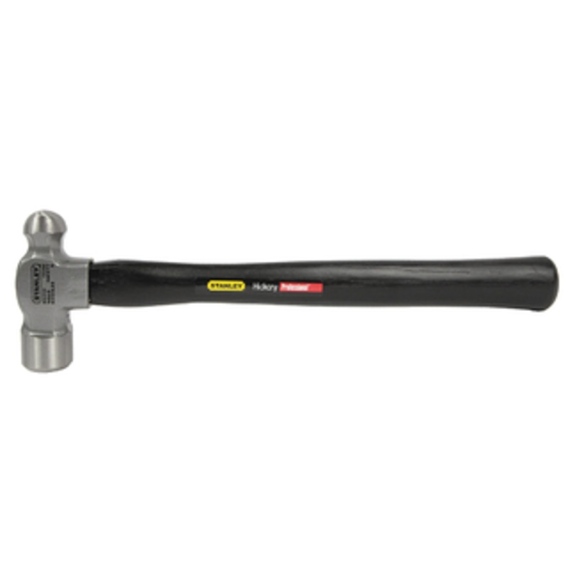 Stanley Hickory Wood Handle Ball Pein Hammer, 1-9/16 Head Diameter – 54-024