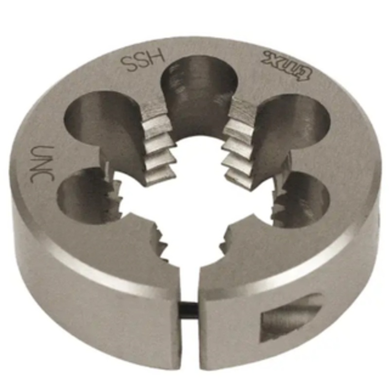 TMX Right Hand M2 H.S.S. Adjustable Round Split Die, 1/2-13 Thread Size National Coarse, 1-1/2 O.D.