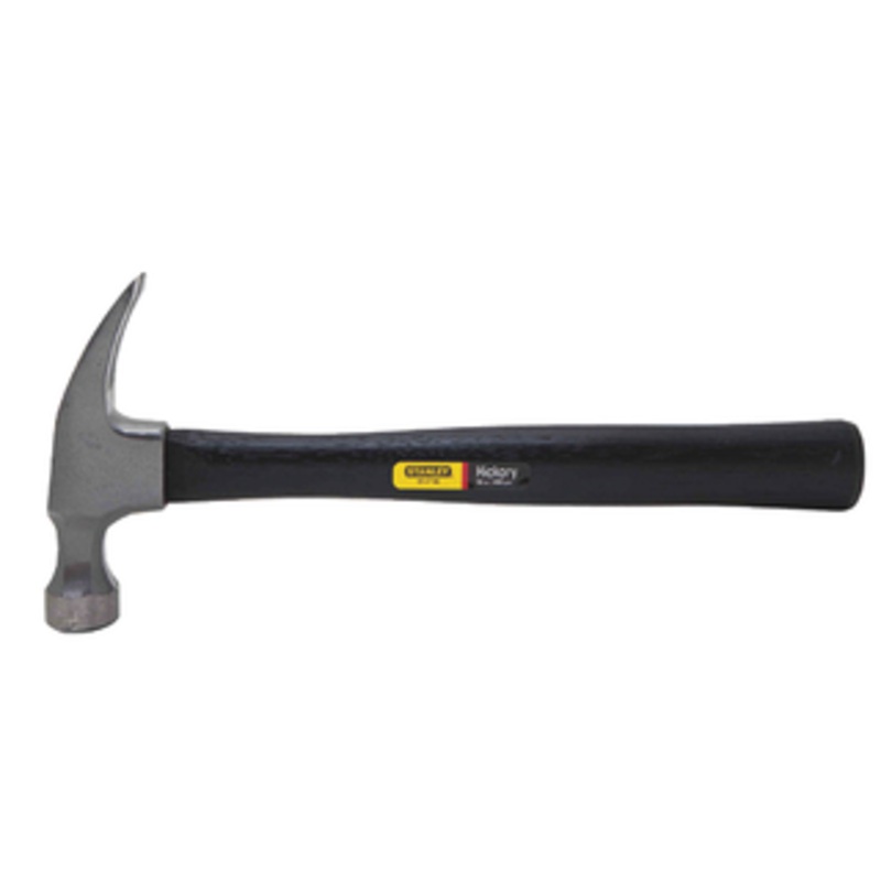 Stanley Hickory Handle Rip Claw Nailing Hammer, 16 oz. Head Weight – 51-716