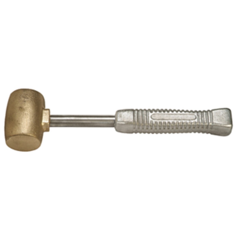 American Hammer Bronze Alloy Head Barrel Hammer, 2 Face Diameter, 5 lbs. Head Weight, 14 OAL – AM5BZAG