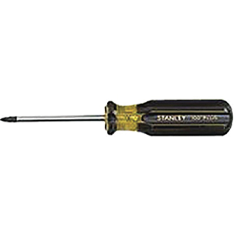 Stanley 100 Plus Phillips Screwdriver, #2 Point Size, 1-1/2 Blade Length, 3-1/2 Overall Length – 66-105-A