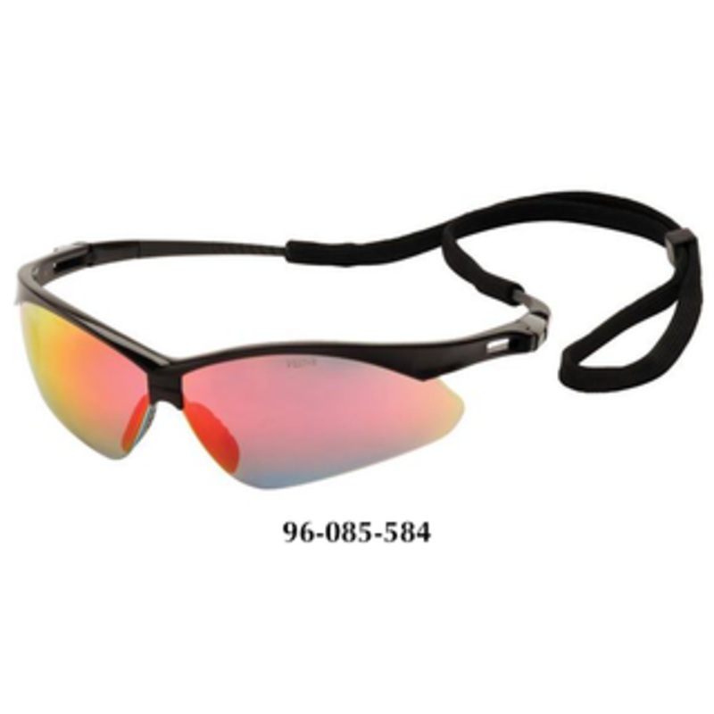 Pyramex PMXTREME Ice Orange Mirror Lens w/Black Cord Safety Glasses SB6345SP