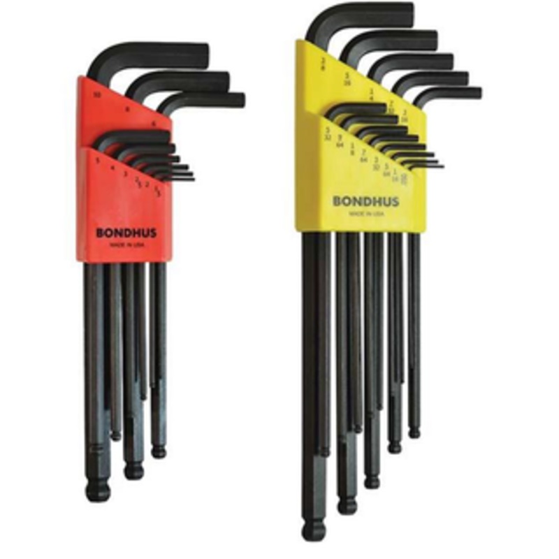 Bondhus 21 Piece Inch/Metric Ballend L-Wrench Set 20196