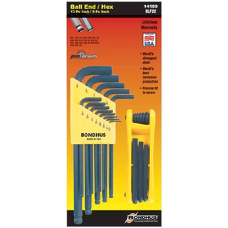 Bondhus Balldriver L-Wrench & Gorilla Grip Hex Key Sets