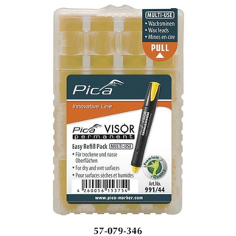 Pica VISOR Yellow Permanent Multi-Use Refills – 991/44