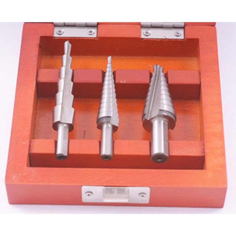 Precise 3 Piece 1/8-3/4 High Speed Steel Step Drill Set – 5000-0889