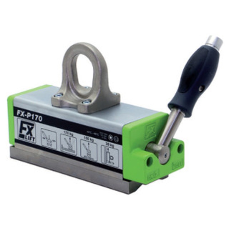 Industrial Magnetics FXP Permanent Rare-Earth Lifting Magnet for Thin Sheets and Pipe, 1450 lbs./650 kg. Load Limit – FXP1450