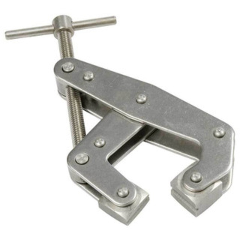 Kant Twist Cantilever Clamp, Stainless Steel w/ Weaver-Grip, 2 Jaw Capacity – K020TSW