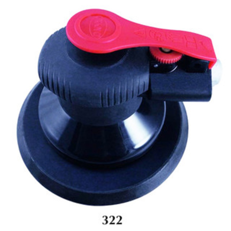 Astro Pneumatic ONYX 6 Finishing Palm Sander w/6 PU Hook & Loop Backing Pad – 3/16 Stroke – 322