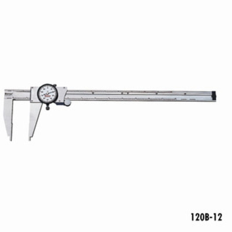 Starrett 120 Series Dial Calipers with Long Nib or Offset Jaws