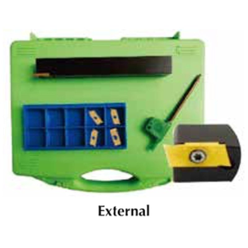 Precise Miniature External & Internal Grooving Cut-Off & Threading Sets