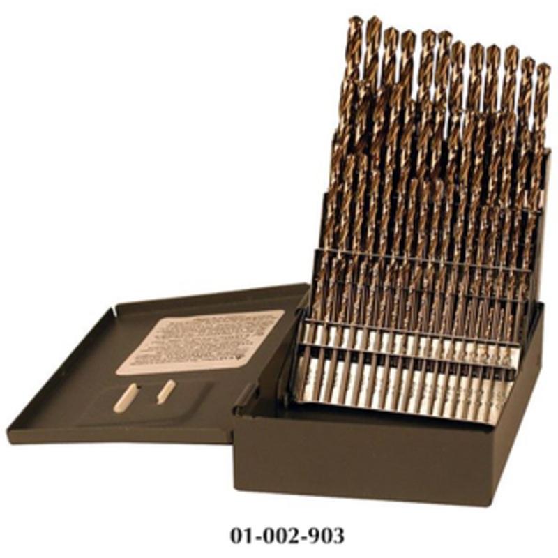 Rushmore USA 60 Piece #1 to #60 Jobbers Length Twist Drill Sets