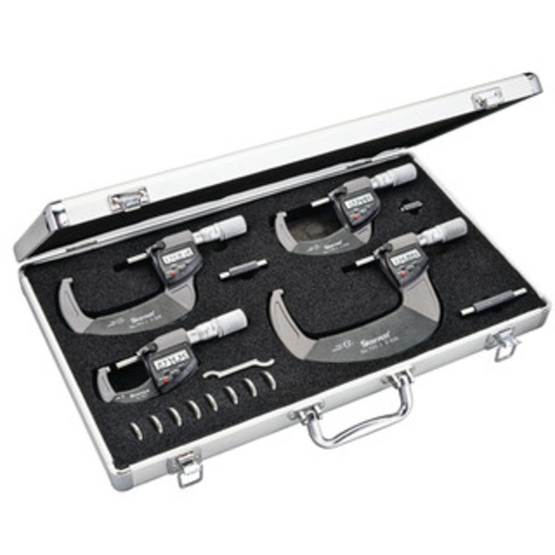 Starrett Electronic Micrometer Set of 4, EDP 72535 – S795.1BXFLZ