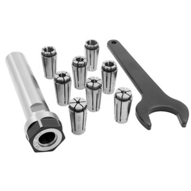 Precise 10 Piece SK10 Lyndex Style Straight Shank Collet Chuck Set – 3901-5583