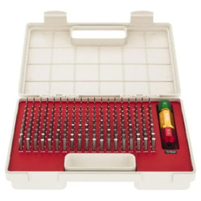 SPI Class ZZ Pin Gage Set, Inch, Steel, Plus Tolerance, 0.061 – 0.250 Range, 190 Pieces – 22-155-6