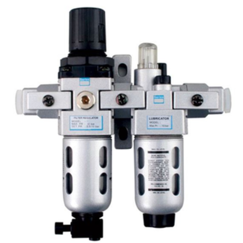 Precise 2 Piece Modular Air Filter Regulator & Lubricator Combination Sets